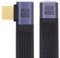 cablecc USB4 40Gbps Extension Cable Slim Flat Male to Female with 240W Power and 8K@60Hz Video Right Angled 13cm