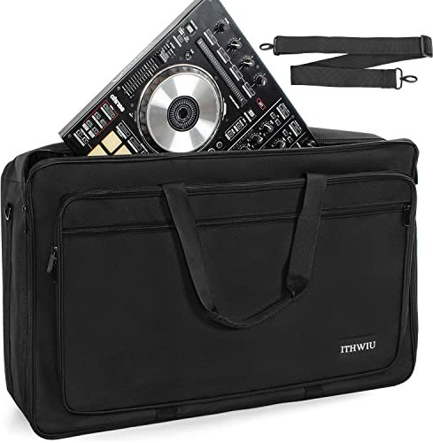 ITHWIU Custodia imbottita per controller DJ DDJ-SX, DDJ-SX2 SX3, DDJ-RX, DDJ-FLX6, DDJ-800, DDJ-1000, 1000SRT, XDJ-RR, borsa da trasporto per controller DJ, 29,5 x 17,7 x 4,7 pollici