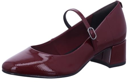 Tamaris Donna Pumps Blockabsatz Vegan, Merlot, 40 EU