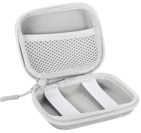 PATIKIL Digital Camera Carrying Case, EVA Small Protective Case Carrying Bag for Digital Camera 4.72 x 3.54 Camera Storage Bag for SD Card Cable, Grey