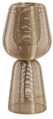 Light & Living Tischlampe Aboso - Gold - Ø18cm - Rund - Metall - Tischleuchte Wohnzimmer & Schlafzimmer - Tischlampen modern - Weihnachtsdekoration - Geschenk für sie