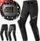 SHIMA RUSH Pantalon Moto Hombre Protectores AIRFORCE Homologado Ajustado Traje de Moto Urbano Pantalón Protección de Rodilla Ventilado Elástico Verano (Masculinos, Pantalones Ventilado, Negro, 3XL)