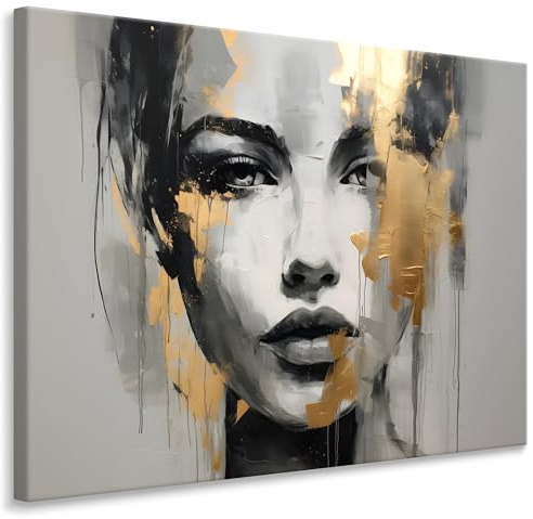 Muralo Wandbilder Abstrakte Motive, Modern, Kunstdruck - 120x80 cm | Leinwandbild, Modernes Design, UV-beständig - ideal für Wohnzimmer, Schlafzimmer und Büro