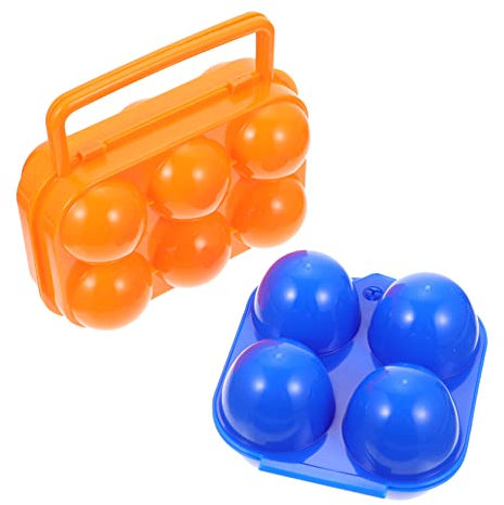 OSALADI 2pièces Boîte à Œufs Portable Pour Camping Boîte De Rangement Extérieure Pour Œufs Compartiments Sécurisés Et Pour Pique- Et Voyages