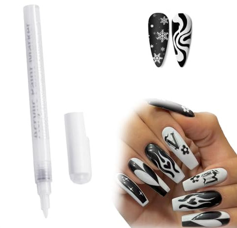 Thoquene 3D Nagellack Stift, DIY Linie Graffiti Nagellackstift for Frauen und Maniküre Werkzeuge