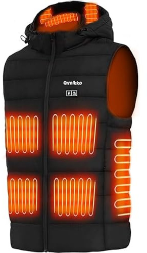 Heizweste Damen Mit Batteriepack 16000mAh Heizweste Herren - Heated Vest for Womens and Mens Wiederaufladbare Beheizte Weste