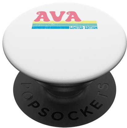 AVA Name Personalisierte Süße Idee Groovy Women AVA PopSockets Klebender PopGrip