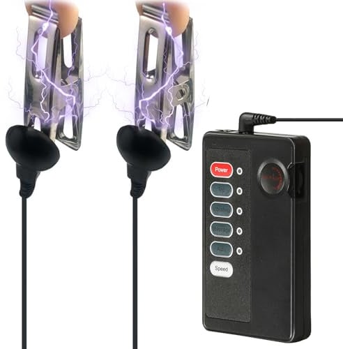 Nippelklemmen Brustwarzen BDSM Elektro Sex Extrem Metall Nippel Clamps Klemmen Brustwarzenklemmen ElektroSchock Brust Clip Klitoris Schamlippen Frauen Männer Paar Reizstromgerät Sexspielzeug