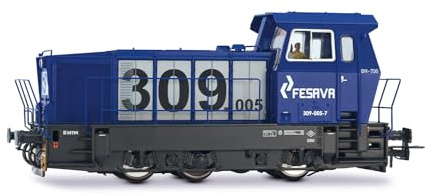 Electrotren HE2028S FESAVA, diesel locomotive 309, blue/grey, ep. VI, with DCC sound decoder Diesel Locomotive