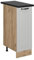 Vicco Meuble de Cuisine R-Line, Blanc Campagne, 30cm, PT Anthracite