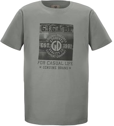 G.I.G.A. DX Herren T-Shirt GS 2 MN TSHRT GOTS, hell stahlgrau, S, 42645-000