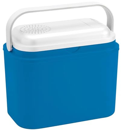 Harbour Housewares 10L 12V Elektrische Kühlbox - Blau - 1x Klein Isoliert Camping Draußen Picknick Tragbar Reisen Auto EIS Essen Getränke Kühler Gefrierschrank Kühlschrank Lagerung Kiste