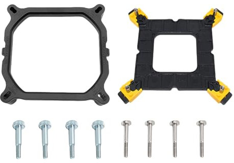 Schwarzer ABS-Lüfterständer für 1700 1200 115x 2011 1366 Motherboards Halterung Rückplatte mit Schrauben