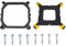 Soporte de ventilador de refrigeración ABS negro para placas base 1700 1200 115x 2011 1366 con tornillos