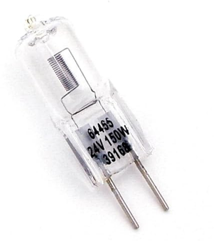 HYGBLIKF 64465-U 24V 150W Halogen Light Bulb G6.35 Base T4 Shape 2000 Hours Surgical Lamp Replacement (10 Pieces)