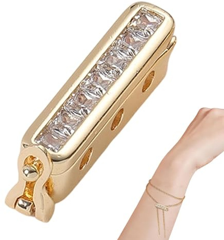 Halsketten-Kettenversteller – Metall-Schmuckverkürzer-Clip, Sicherer Federverschluss, Eleganter Perlenstrang-Faltverbinder, Geschichteter Strang-Entwirrungs-Glied, Party-Statement Für Besondere Anläss