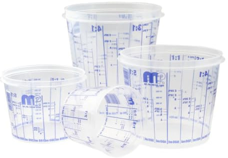 MP Farbmischbecher Messbecher 750ml m. Mischscala