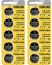 Toshiba CR2032 3 Volt Lithium Coin Battery (10 pcs)
