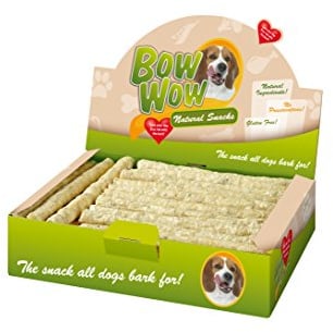 Bow Wow Natural- Rinderhautstangen mit Pansen 25 Stück