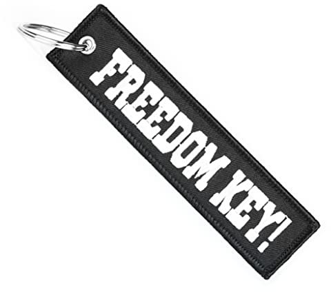 MotoLoot Schlüsselanhänger für Motorräder, Roller, Autos und Geschenke, Freedom Key, Medium