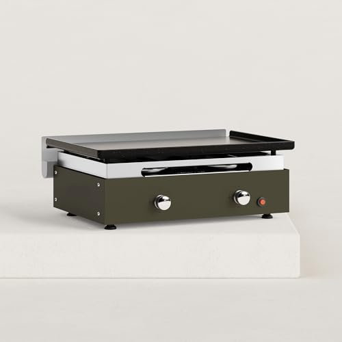 VERYCOOK Plancha-Gasgrill Creative 2 Brenner - emaillierte Stahlplatte