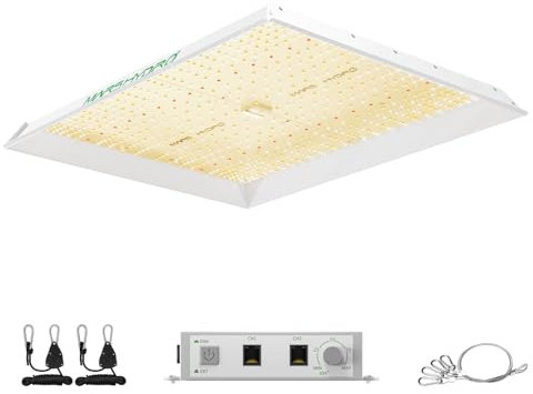 MARS HYDRO TSW 2000 LED Grow Light 120 x 120 cm Couverture de lampes de croissance à spectre complet pour plantes d'intérieur Chaîne de marguerite à intensité variable pour plantes hydroponiques