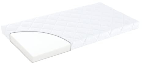 Träumeland A000065 Matratze EASY 70 x 140 cm + zwei passende Spannbetttücher, mehrfarbig