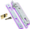 DECO FER FORGE-Serrure a Encastrer-Pour Porte Portail-1 point Reversible Din Droite Gauche-Cle incluse Contre plaque Tetiere bouts ronds- Interieur Exterieur Durabilité Superieure Verrouillage Rapide