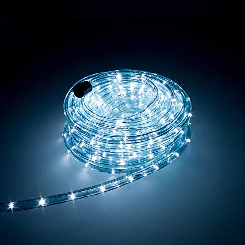 Trade-Shop LED-Beleuchtung Licht-Schlauch Lichterkette 36 LED/Meter für Balkon Terasse Garten Party Weihnachten Deko (5M/10M/20M/30M/40M/50M/60M/80M/100M)
