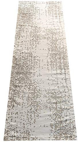 SeGaTeX home fashion 1 Tischläufer Tischdecke Luca beige für Wohnmobil Caravan 40 x 120 cm zur Wohnwagenserie Luca
