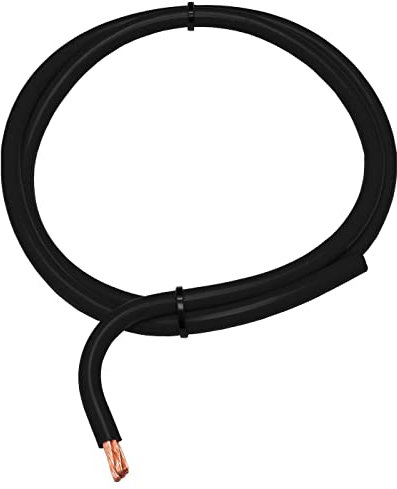 5m FLY Cavo del veicolo Nero 16mm² tondo Cavo Filo a trefoli AUTO Cavo di alimentazione