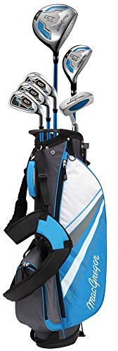 MACGREGOR Boys DCT3000 Junior Kids Childrens Package Set with Golf Club Carry Bag Golfschlägersets, hellblau/weiß, 9-12 Jahre