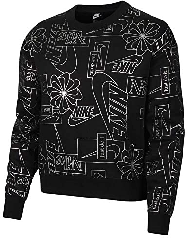 Nike Icon Clash Fleece AOP Sweatshirt Felpa Donna
