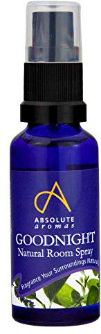 Absolute Aromas Goodnight Room Spray 30ml - Natural mist spray with Lavender, Vetiver, Chamomile, Geranium and Bergamot Essential Oils