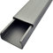 CabCom PVC Kabelkanal Kabelleiste Kabelschacht Brüstungskanal zur Montage an Wand oder Decke diverse Größen und Farben 6 Meter (3x2 Meter) 30 x 15 mm Silber