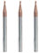3 Pieces - 0.5mm Radius Ball Nose End Mill Cutter, 4.0 mm Shank Diameter, Length 50 mm, HRC 55 Tungsten Durable Milling Cutter for Metal Steel Iron TiAIN Coating
