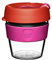 KeepCup Taza de café de plástico transparente y reutilizable, tapa a prueba de salpicaduras, sin BPA, grado barista, pequeña, 227 ml, color rosa