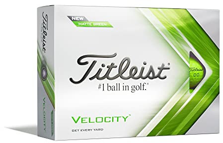 Titleist Velocity Golfbälle, Mattgrün, Einheitsgröße
