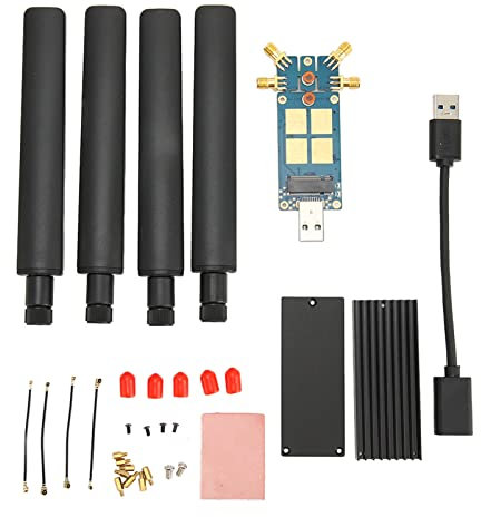 5G DONGLE Erweiterungskarte, USB3.1 zu M.2 Key B Karte 4 Antennen 5G DONGLE WiFi Karte für 5G Modul Laptop Internet