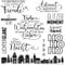 Qoiseys HOHOHOStempel,Silikonstempel sprüche deutsch, Silikon Clear Stamps für DIY Scrapbooking Fotoalbum Dekoratives Papier