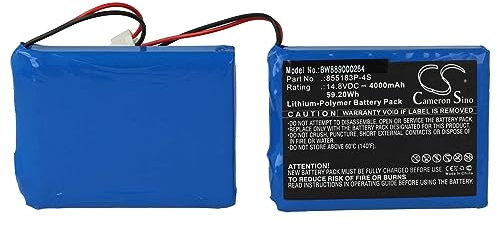 vhbw Akku kompatibel mit Contec ECG-1200, ECG-1200G Medizintechnik (4000mAh, 14,8V, Li-Polymer)