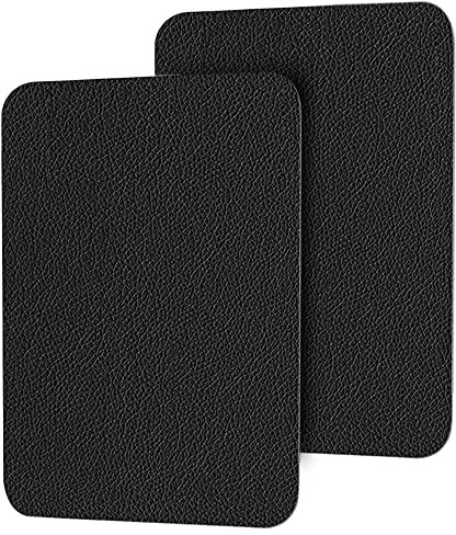 Leder Patch Selbstklebend Schwarz - Kunstleder Selbstklebend 20x28cm(2er), Selbstklebender Leder-Reparaturaufkleber, Lederflicken Reparatur Selbstklebend für Sofas,Möbel,Autositze,Handtaschen