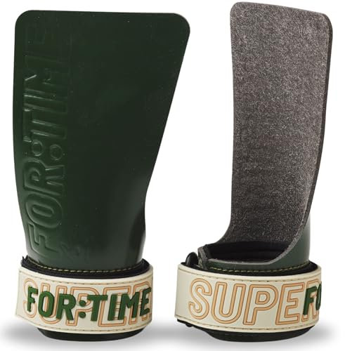 For Time Fitness Hand Grips für Crossfit Grips - Kreidefrei - Handgriffe für Crossfit – Ultra Grips - Klebriger Handschutz aus Silikon – Maximaler Grip Gymnastikhandschuhe für Crossfit Klimmzüge