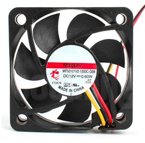 Zyvpee 50mm MF50101V2-1000C-G99 12V 0.60W 3 Wires Silent Cooling Fan 50x50x10mm