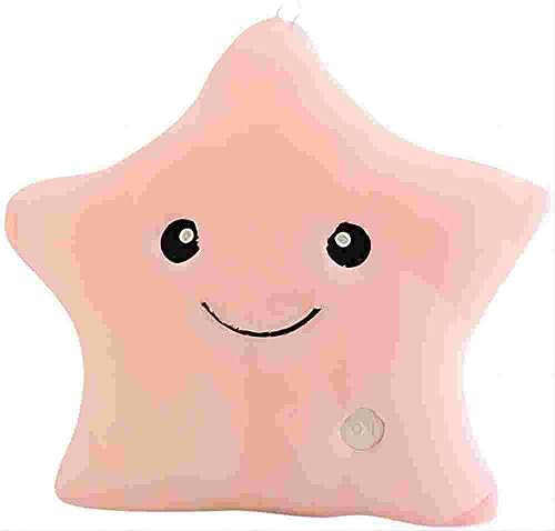 MASINIES Plüschkissen mit Stern-LED-Licht, Liebe, leuchtend, Sofakissen, weich, Geschenk für Geburtstag und Weihnachten (#6)