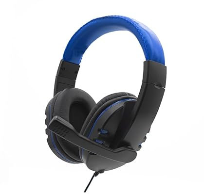 HARD Cuffia Gaming da Gioco Compatibile Plays 4/5 con Microfono Controllo Volume Padiglione 40 mm Jack 3,5
