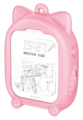 Carneedi Silikonhülle mit Trageband Double Wear Smartwatch (Rosa)