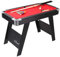 Billardtisch, Billardtisch für Kinder und Erwachsene, Indoor-Spiel mit Spielbällen, Stöcken, Kreide, Bürste und Dreieck, 121,9 cm (rot)