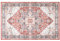 Carvapet Waschbar Läufer Teppich 150x210cm rutschfest Lang Dünner Teppiche Gegend Vintage Medaillon Rot Teppich für Wohnzimmer Schlafzimmer Küche