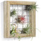 AOAOPQ Wood Hanging Air Plant Holder Mesh Plant Grower Frame Wall Mounted Plant Holder Air Plant Shelf Hang Wall Decor for House Plants Succulent Picture Office House Patio Garden Balcony